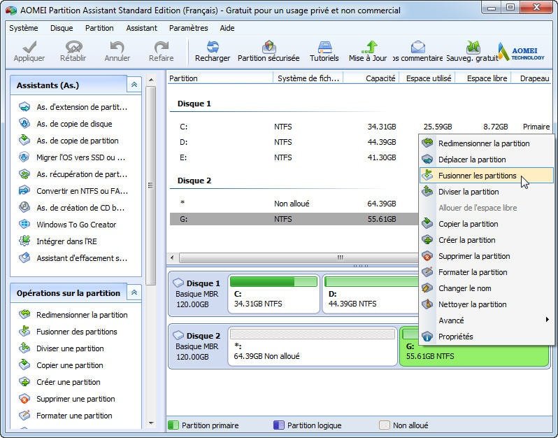 Tutoriel Pour Fusionner Des Partitions D Un Meme Disque Dur