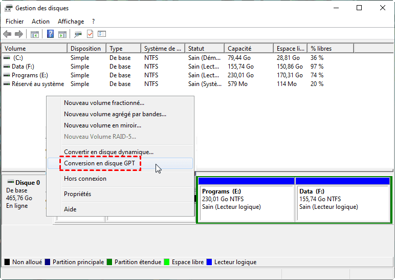 Convertir Un Disque En Gptmbr Sans Supprimer Ou Formater 6104